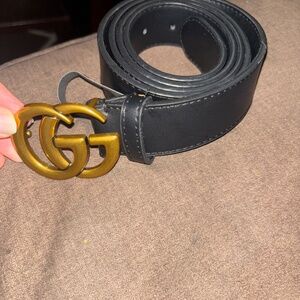 GG Marmont Wide Belt for Women Genuine Leather